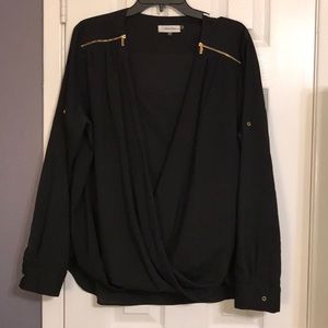 Calvin Klein Criss Cross Blouse